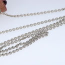 Salvatore Ferragamo Chain Shoulder Bag Enamel Purple Silver Auth 102708-7