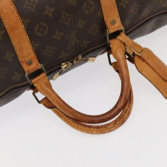 LOUIS VUITTON Monogram Keepall Bandouliere 60 Boston Tasche M41412 LV Auth 102734