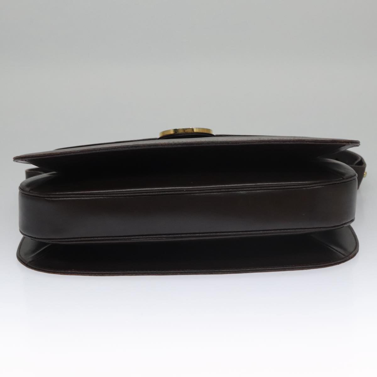 GUCCI Shoulder Bag Leather Brown Auth 102739