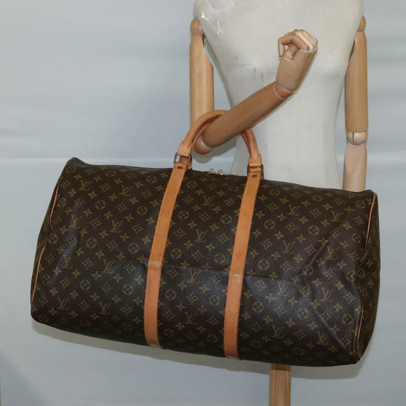 LOUIS VUITTON Monogram Keepall 60 Boston Bag M41422 LV Auth 102746