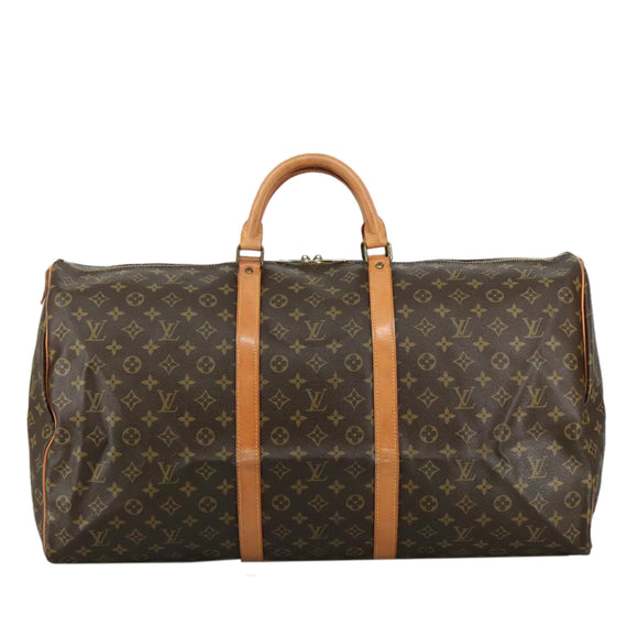 LOUIS VUITTON Monogram Keepall 60 Boston Bag M41422 LV Auth 102746