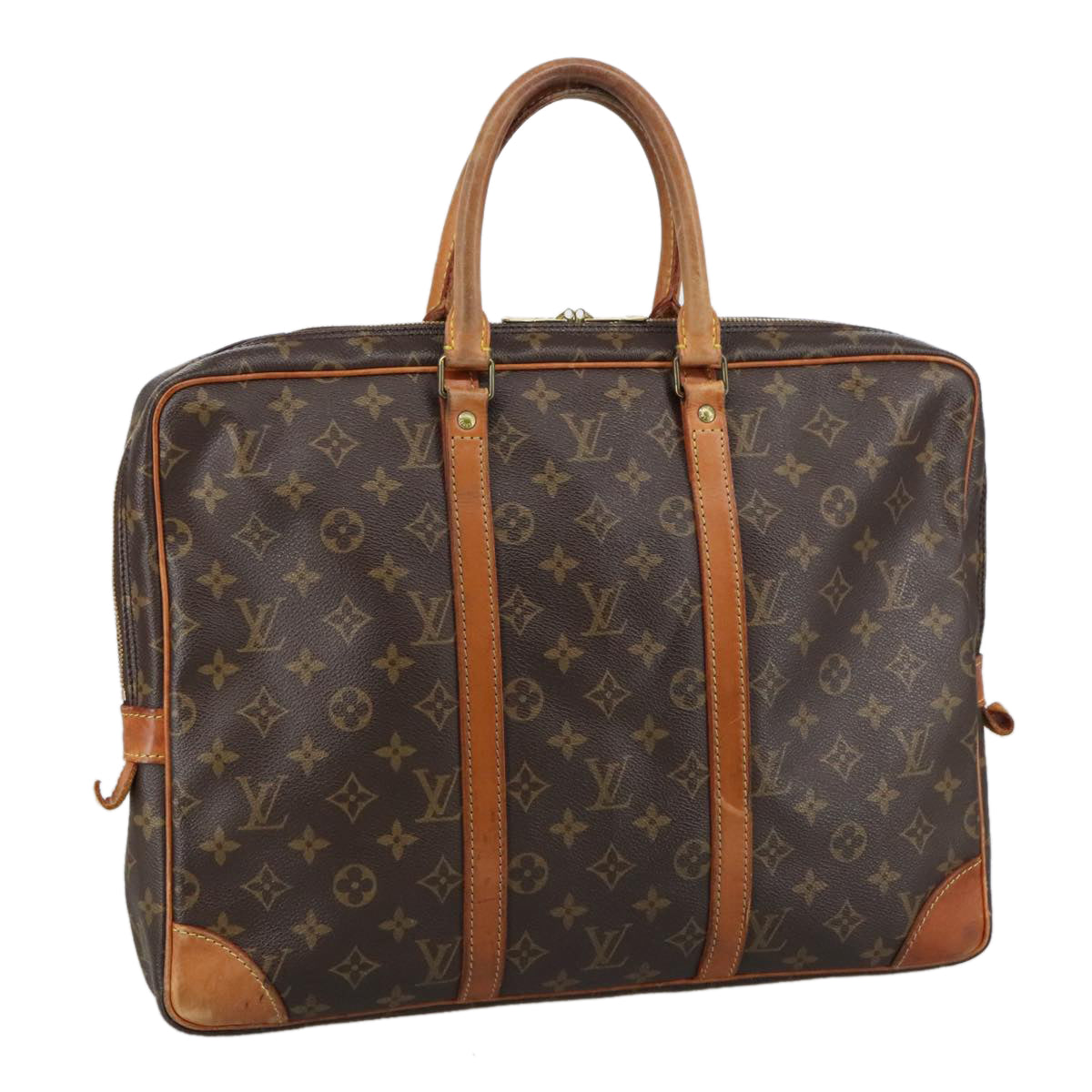 LOUIS VUITTON Monogram Porte Documents Voyage Business Bag M52005 Auth 102751