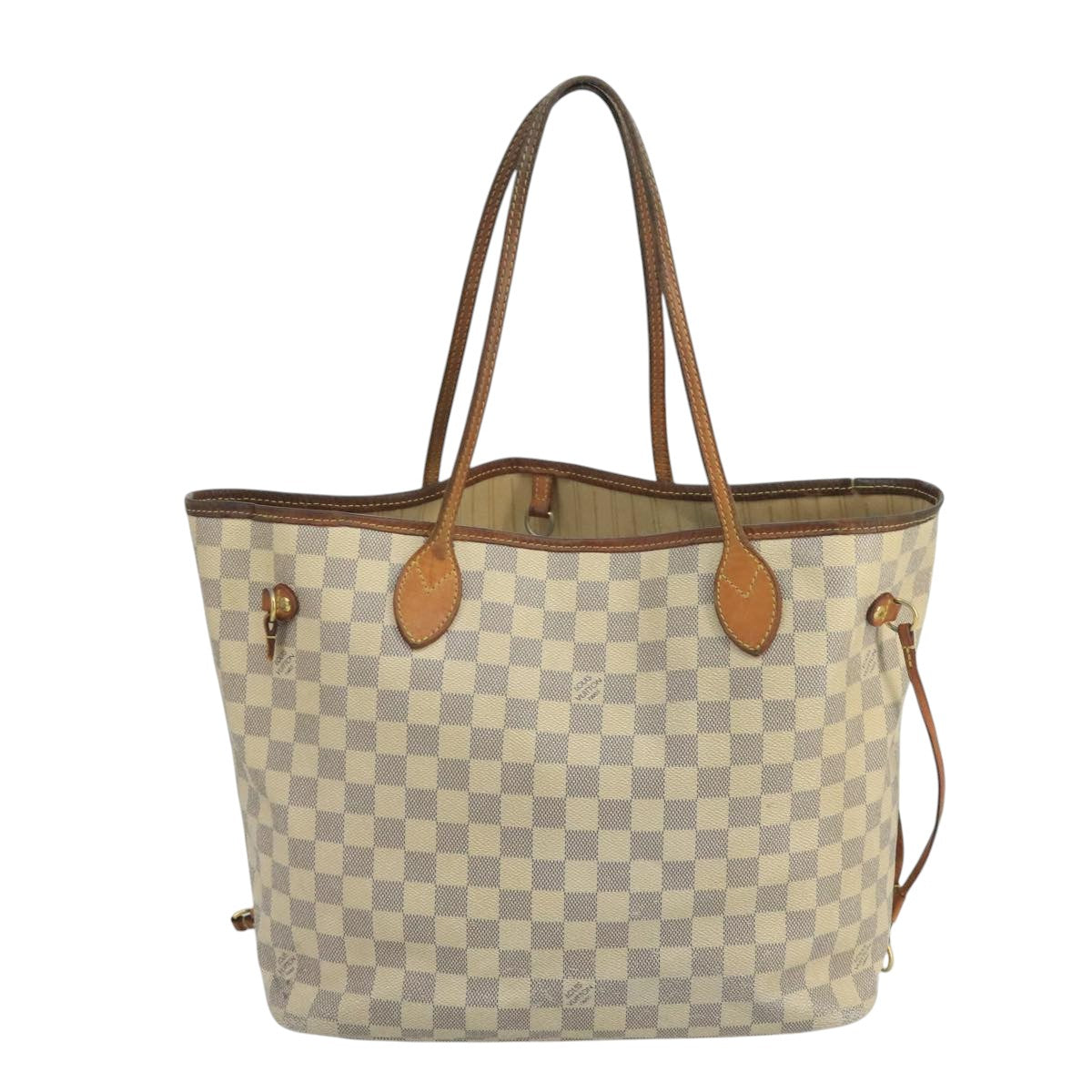 LOUIS VUITTON Damier Azur Neverfull MM Tote Bag N51107 LV Auth 102758 - 0