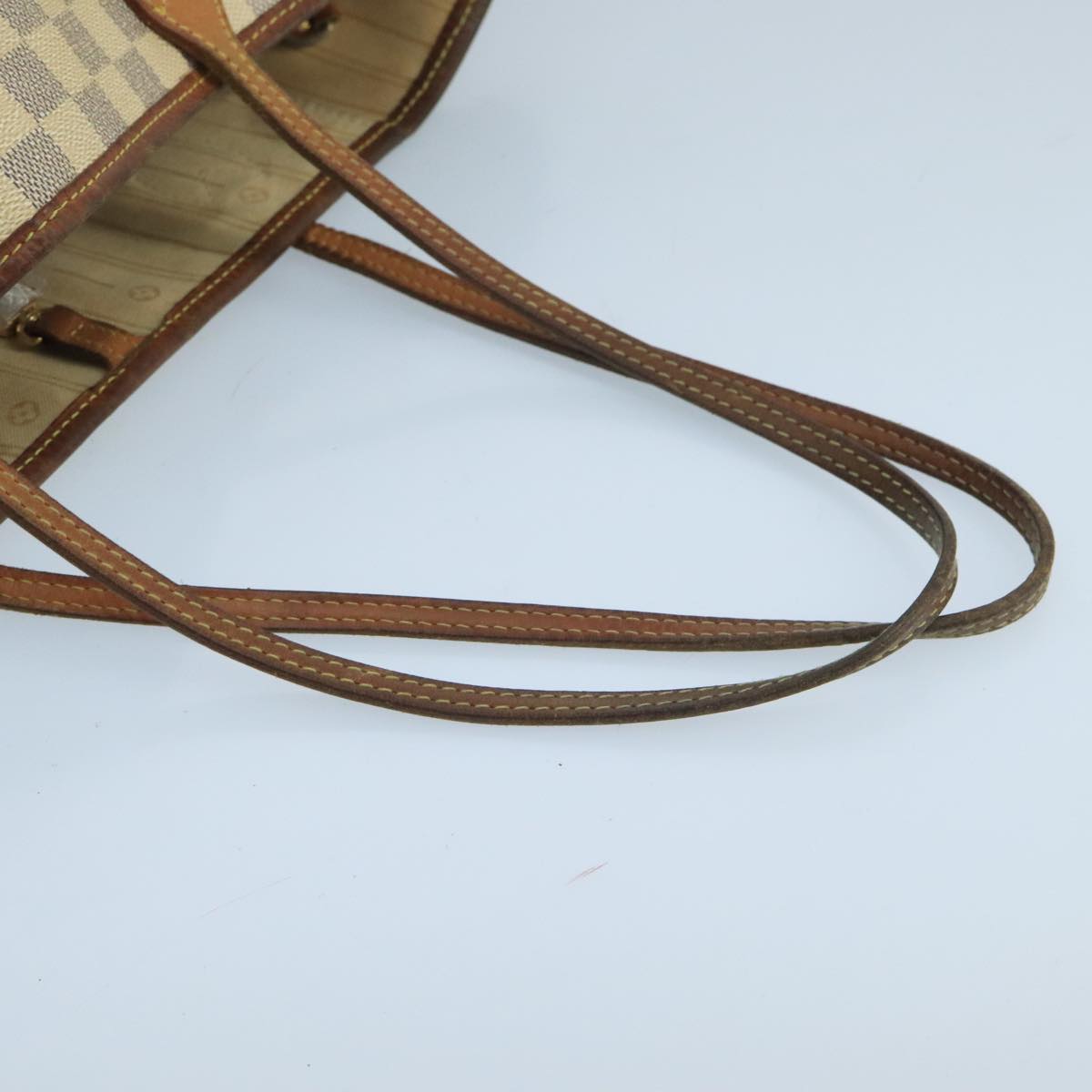 LOUIS VUITTON Damier Azur Neverfull MM Tote Bag N51107 LV Auth 102758