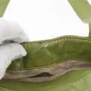 CHANEL Hand Bag Cotton Beige CC Auth 102761-25