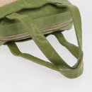 CHANEL Hand Bag Cotton Beige CC Auth 102761-7