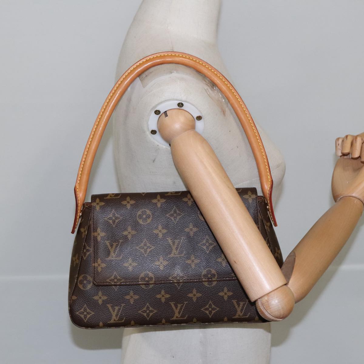 LOUIS VUITTON Monogram Mini Looping Shoulder Bag M51147 LV Auth 102764A