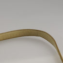 PRADA Shoulder Bag Nylon Leather Yellow Gold Auth 102786-14