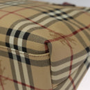 BURBERRY Nova Check Tote Bag PVC Beige Auth 102813-15