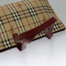 BURBERRY Nova Check Tote Bag PVC Beige Auth 102813-7