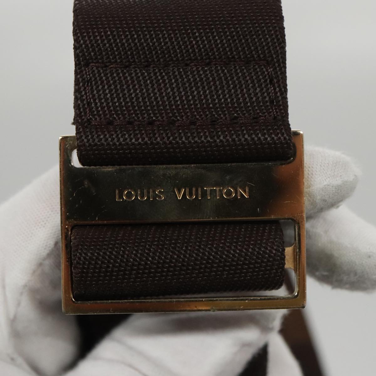 LOUIS VUITTON Damier Ebene Geronimos Shoulder Bag N51994 LV Auth 102886