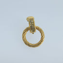 Christian Dior Earring metal Gold Tone Auth 102916-2