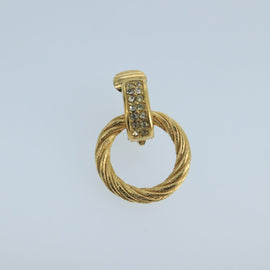 Christian Dior Earring metal Gold Tone Auth 102916 - 0