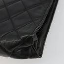 CHANEL Matelasse Chain Tote Tas Leer Zwart Goud CC Auth 102918-17