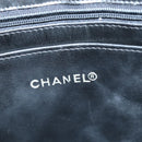 CHANEL Matelasse Chain Tote Bag Leather Black Gold CC Auth 102918-19