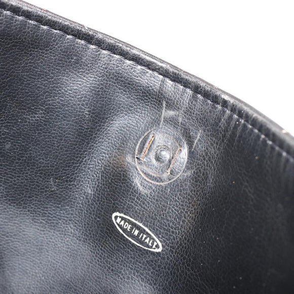 CHANEL Matelasse Chain Tote Tas Leer Zwart Goud CC Auth 102918