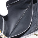 CHANEL Matelasse Chain Tote Tas Leer Zwart Goud CC Auth 102918-11