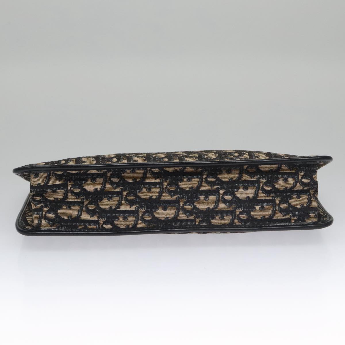 Christian Dior Trotter Canvas Clutch Bag Navy Auth 102934