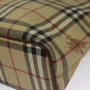 BURBERRY Nova Check Tote Bag PVC Beige Auth 102958-9