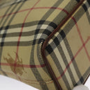 BURBERRY Nova Check Tote Bag PVC Beige Auth 102958-14