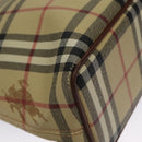 BURBERRY Nova Check Tote Bag PVC Beige Auth 102958-16