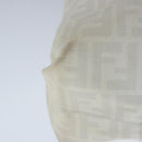 FENDI Zucca Canvas Tote Bag PVC White Silver Auth 102974-15