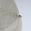 FENDI Zucca Canvas Tote Bag PVC White Silver Auth 102974-16