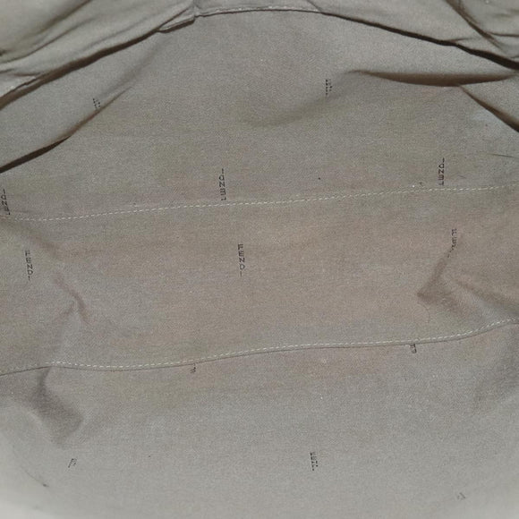 FENDI Zucca Canvas Tote Bag PVC White Silver Auth 102974