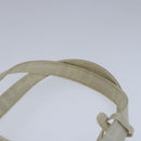 FENDI Zucca Canvas Tote Bag PVC White Silver Auth 102974-9