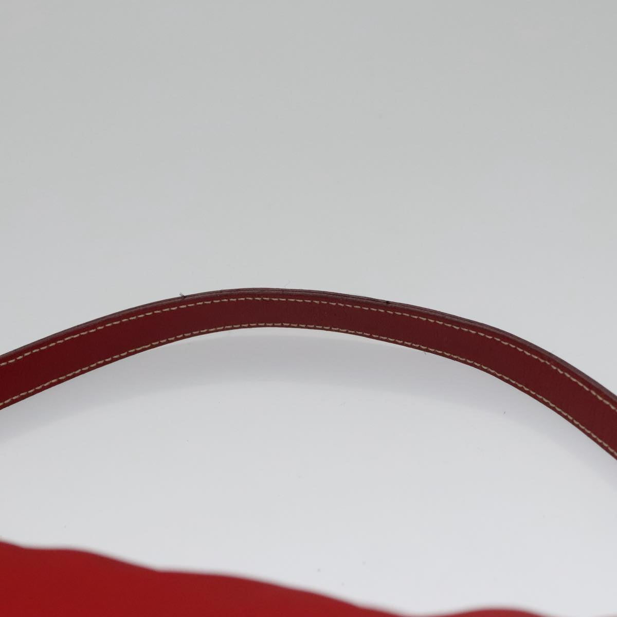 PRADA Hand Bag Nylon Red Auth 102978