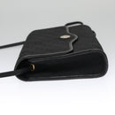 Christian Dior Trotter Canvas Shoulder Bag Black Auth 102985-4