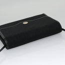 Christian Dior Trotter Canvas Shoulder Bag Black Auth 102985-6