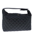 CHANEL Matelasse Hand Bag Caviar Skin Black CC Auth 102997A-1