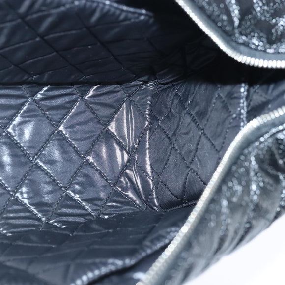 CHANEL Matelasse Hand Bag Caviar Skin Black CC Auth 102997A