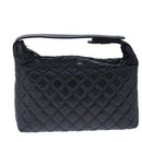 CHANEL Matelasse Hand Bag Caviar Skin Black CC Auth 102997A-13