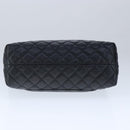CHANEL Matelasse Hand Bag Caviar Skin Black CC Auth 102997A-5