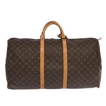 LOUIS VUITTON Monogram Keepall 60 Boston Bag M41422 LV Auth 103019 - 0