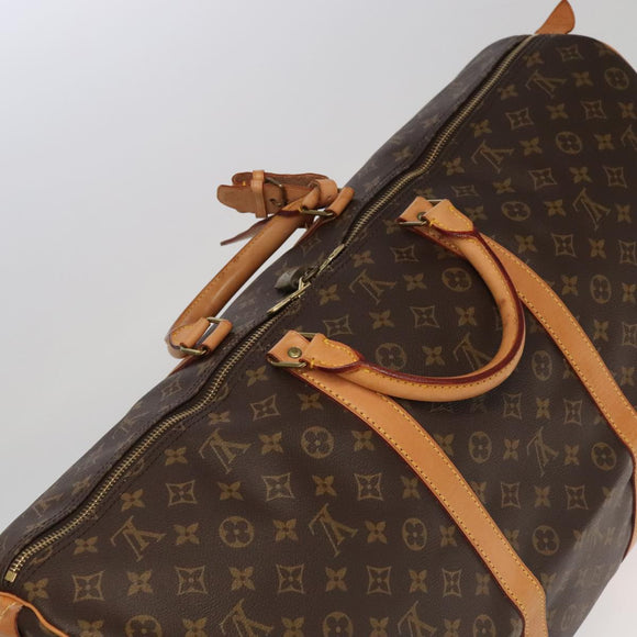LOUIS VUITTON Monogram Keepall 60 Boston Bag M41422 LV Auth 103019