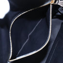 LOEWE anagram Hand Bag Leather Bronze Auth 103025-21