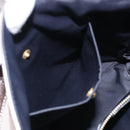 LOEWE anagram Hand Bag Leather Bronze Auth 103025-22