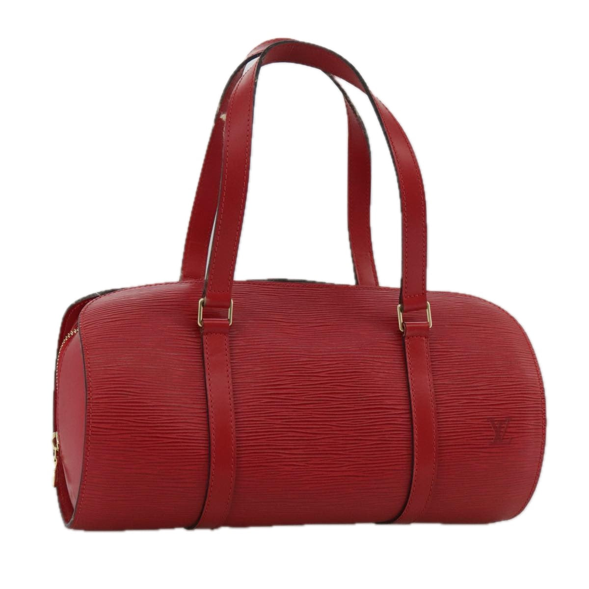 LOUIS VUITTON Epi Soufflot Hand Bag Red M52227 LV Auth 103033