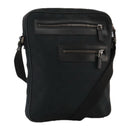 GUCCI GG Canvas Shoulder Bag Black Silver 92551 Auth 103046-1