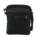 GUCCI GG Canvas Shoulder Bag Black Silver 92551 Auth 103046-13