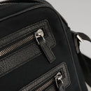 GUCCI GG Canvas Shoulder Bag Black Silver 92551 Auth 103046-23