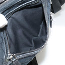 GUCCI GG Canvas Shoulder Bag Black Silver 92551 Auth 103046-24