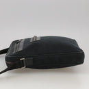 GUCCI GG Canvas Shoulder Bag Black Silver 92551 Auth 103046-3
