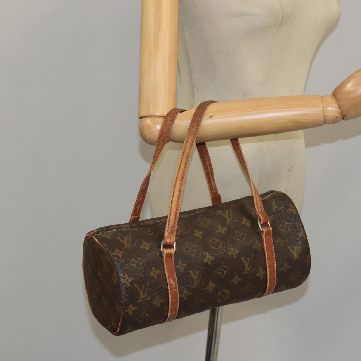 LOUIS VUITTON Monogram Papillon 30 Hand Bag M51385 LV Auth 103059