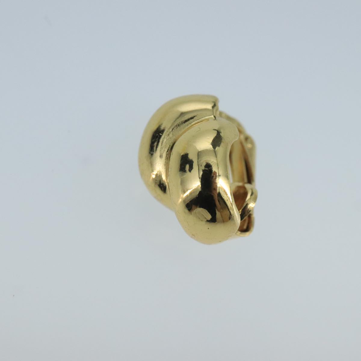 Christian Dior Earring metal Gold Tone Auth 103062