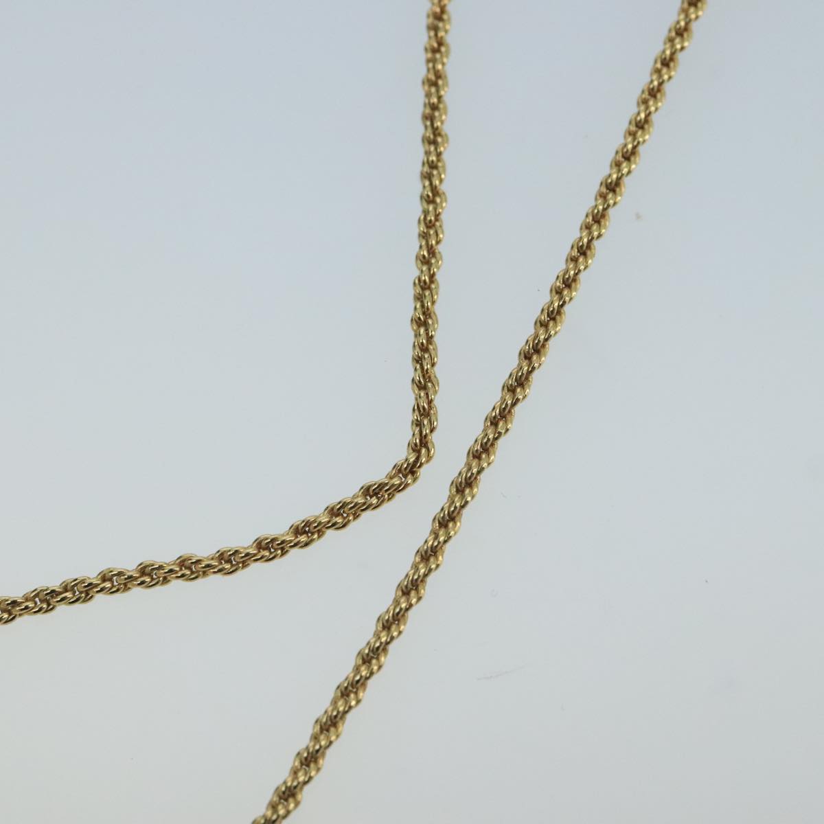 Christian Dior Necklace metal Gold Tone Auth 103068