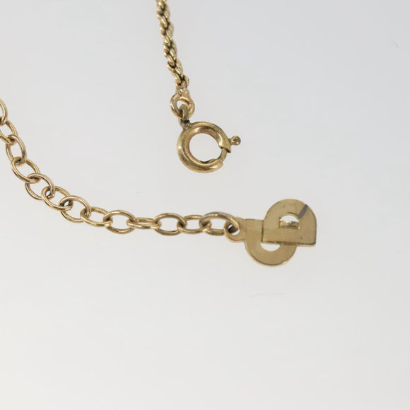 Christian Dior Necklace metal Gold Tone Auth 103071